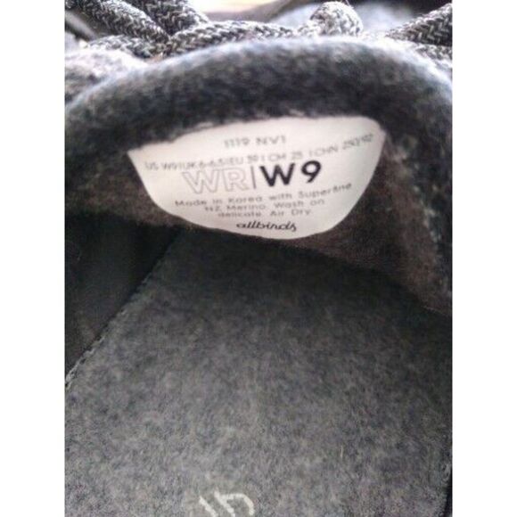Allbirds women's wool runners Slate Gray size 9 - Picture 4 of 4